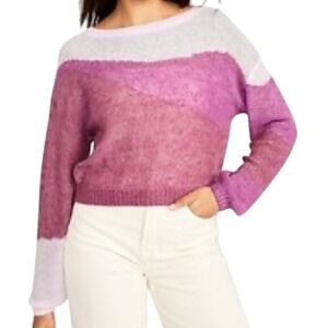 Old Navy Color Block Knit Sweater Pullover Lightweight Casual Comfy size Large